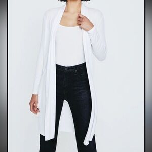 Philosophy White Long Sleeve Cardigan